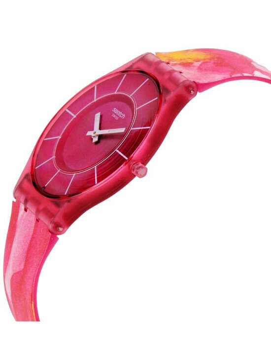 NWT Swatch Paradise Petals Quartz Pink Dial Watch
